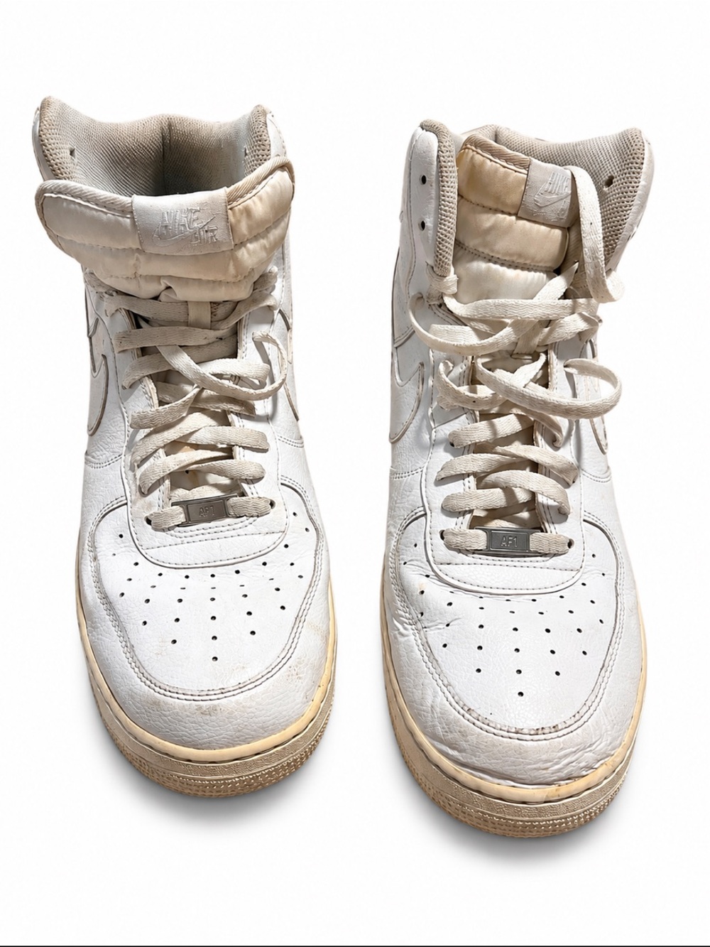 Nike Air Force 1 High White Leather Sneakers Men’s Size 14 315121-115 AF1